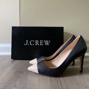 J.Crew Black and Nude pumps